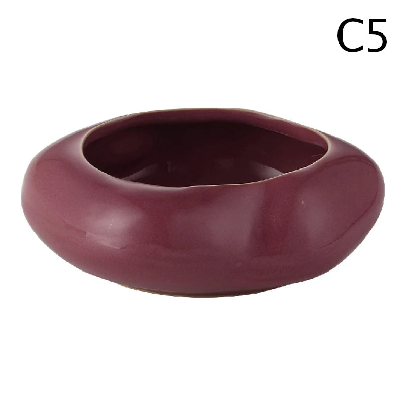 Japanese Style Ikebana Vase Ceramic Lotus Seedpod Zen Tea Table Desktop Flower Arrangement Utensils Ceramic Stone Sand Decor