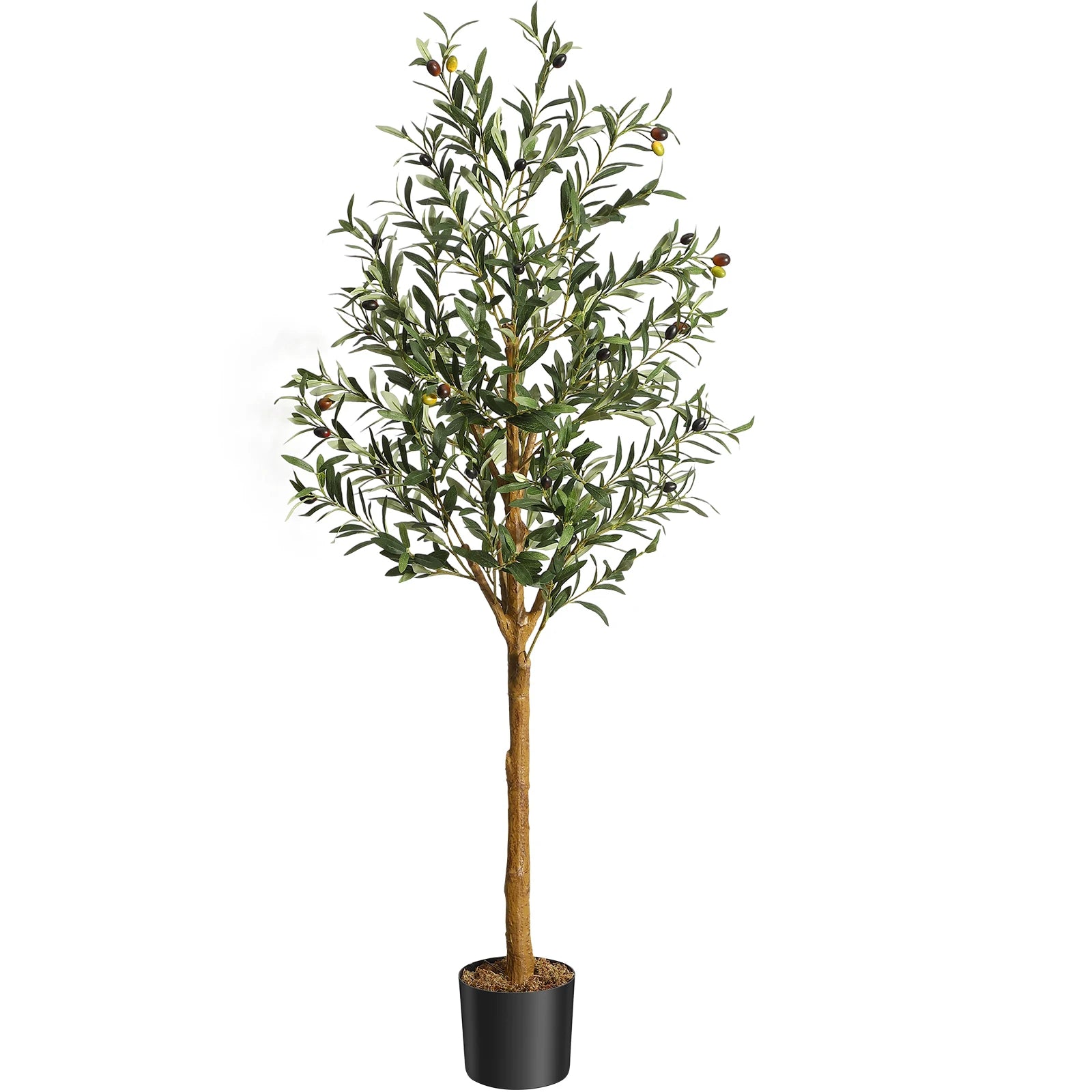Artificial Olive Tree 120/150/180Cm-Artificial Plants with Wood Trunk for Living Room Office Decor, Spring Decoration