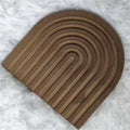 Wooden Wave Arch Shaped Cutting Board Boho Style Decorative Wooden Cutting Board Home Decor for Kitchen Dining Room Living Room
