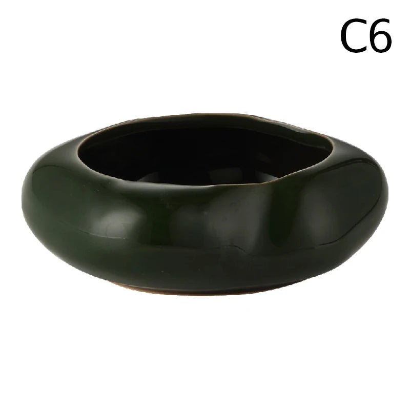 Japanese Style Ikebana Vase Ceramic Lotus Seedpod Zen Tea Table Desktop Flower Arrangement Utensils Ceramic Stone Sand Decor