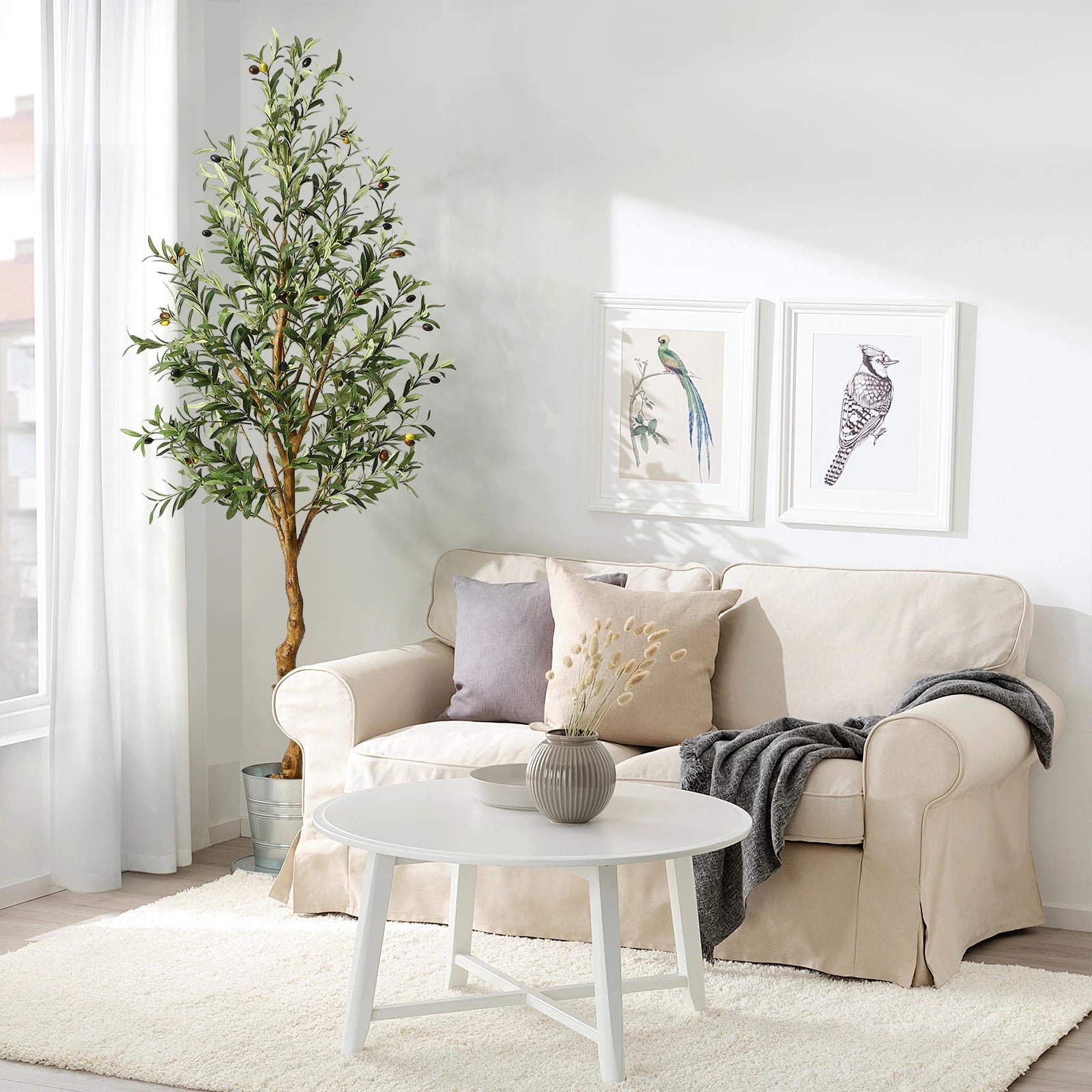Artificial Olive Tree 120/150/180Cm-Artificial Plants with Wood Trunk for Living Room Office Decor, Spring Decoration
