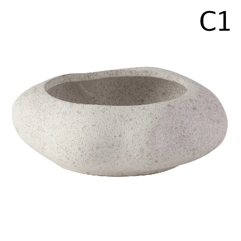 Japanese Style Ikebana Vase Ceramic Lotus Seedpod Zen Tea Table Desktop Flower Arrangement Utensils Ceramic Stone Sand Decor