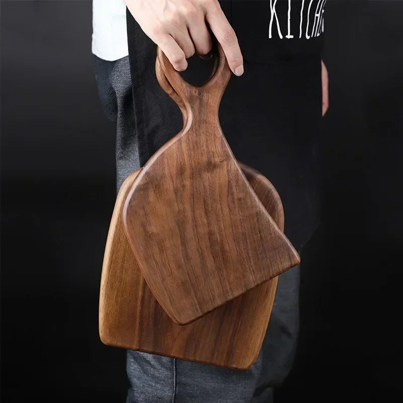 Creative Black Walnut Vegetable Board, Wooden Steak Bread Tray, Solid Wood Cutting Board Set, Complementary Food Board