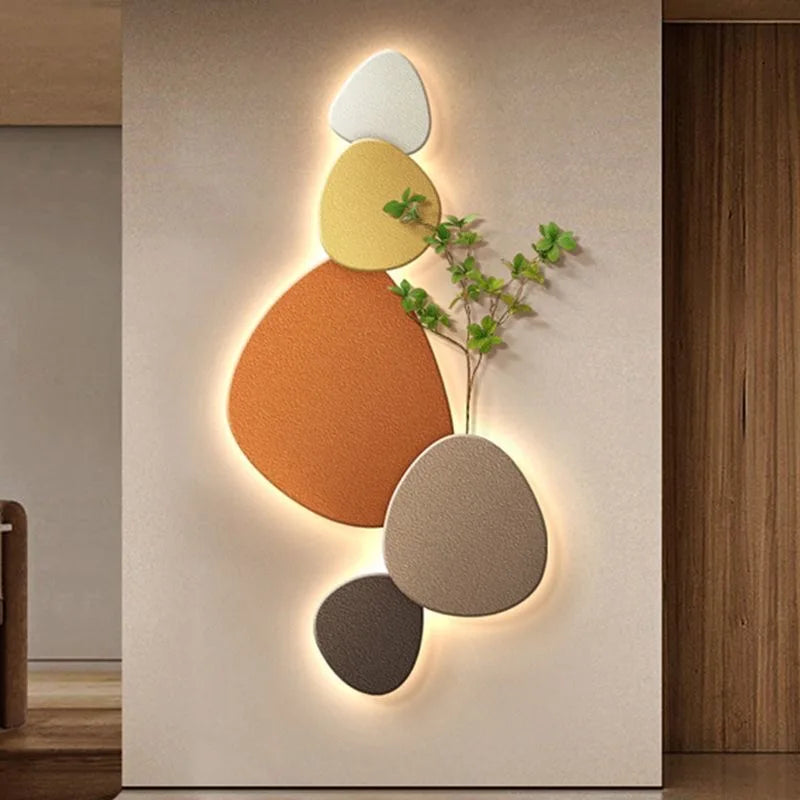 New-Style Living Room Porch Decorative Crystal Ceramic Wall Lamps, Corridor Passageway LED Wall Lamps, Picture Wall-Mounted Lamp