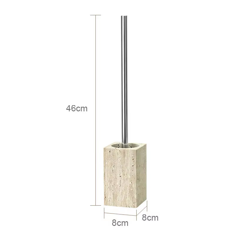 Beige Travertine Bathroom Accessories Set Natural Marble Soap Dispenser Soap Dish Reed Diffuser Vanity Tray Bathroom Set