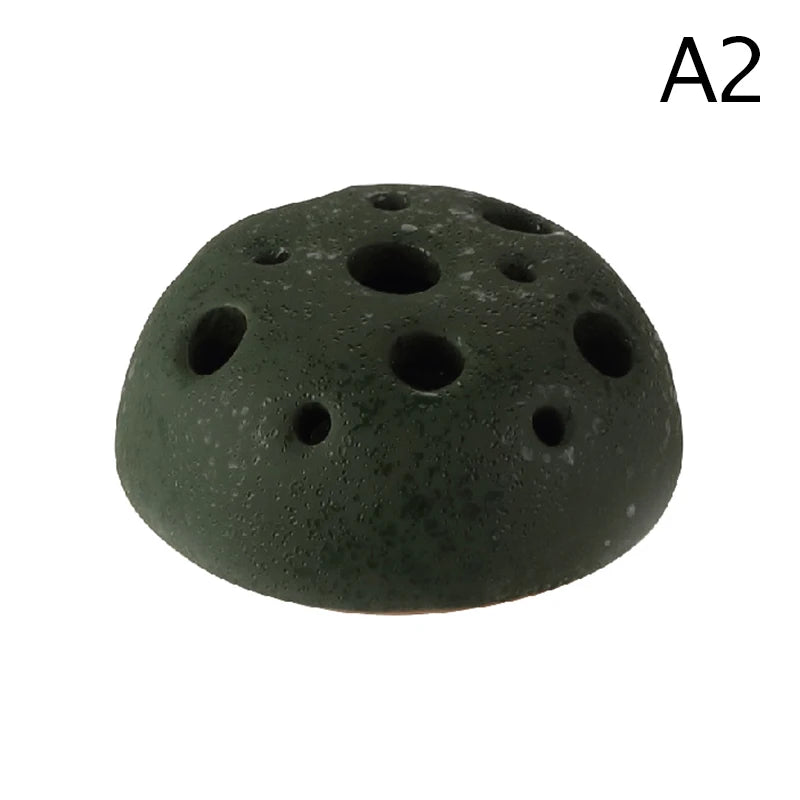 Japanese Style Ikebana Vase Ceramic Lotus Seedpod Zen Tea Table Desktop Flower Arrangement Utensils Ceramic Stone Sand Decor
