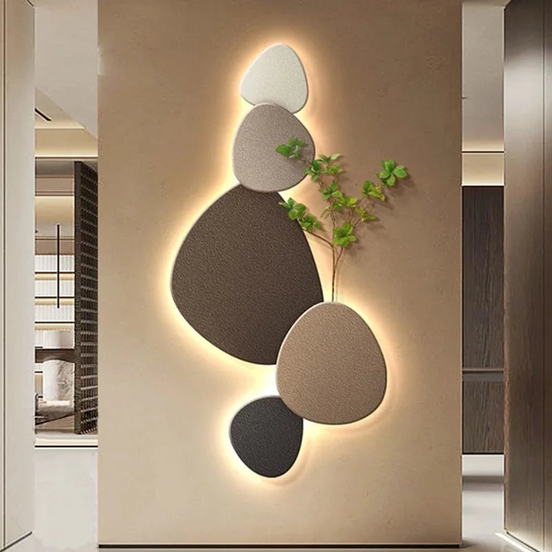 New-Style Living Room Porch Decorative Crystal Ceramic Wall Lamps, Corridor Passageway LED Wall Lamps, Picture Wall-Mounted Lamp