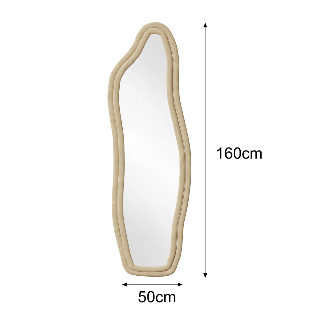Foot Mirror 160X50 Cm, Wall Mirror, Organic Mirror with Aluminum Alloy Frame, Mirror Tempered Glass Door, Mirror