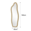 Foot Mirror 160X50 Cm, Wall Mirror, Organic Mirror with Aluminum Alloy Frame, Mirror Tempered Glass Door, Mirror