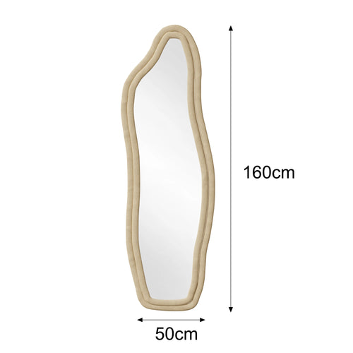 Foot Mirror 160X50 Cm, Wall Mirror, Organic Mirror with Aluminum Alloy Frame, Mirror Tempered Glass Door, Mirror