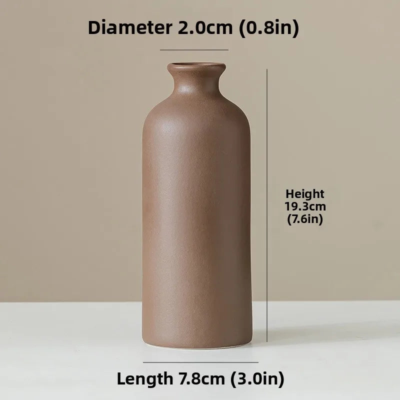 Ceramic Vase White Flower Pot Nordic Decorative Vase Dry Flower Vases for Home Living Room Desktop Decor Ваза Для Цветов