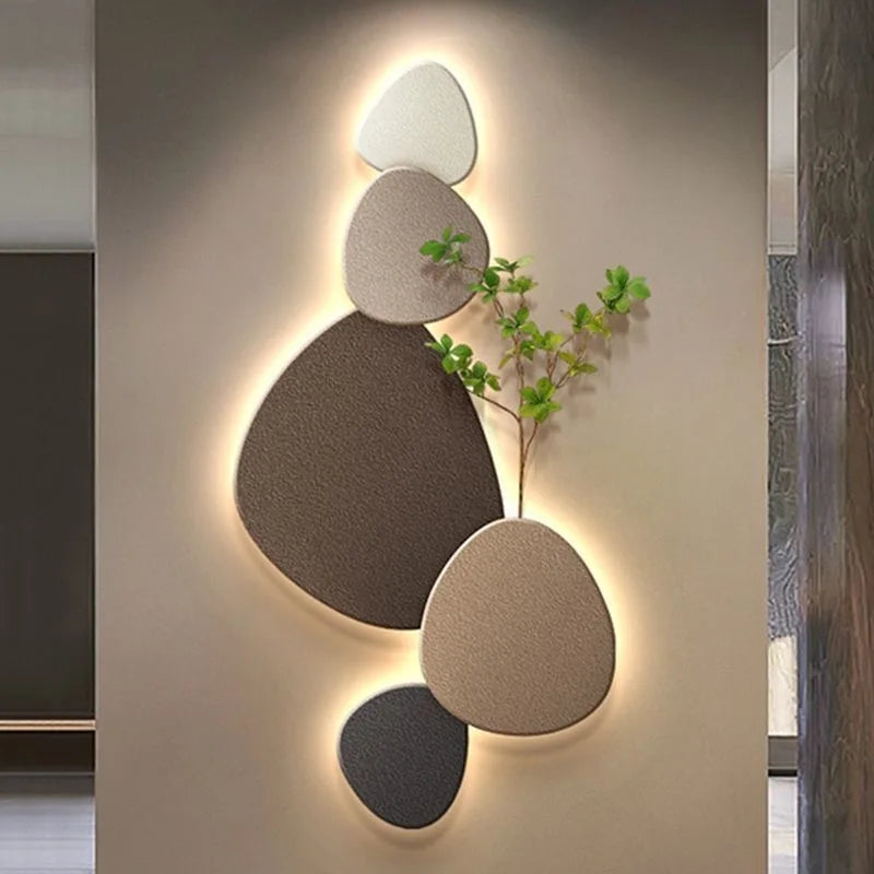 New-Style Living Room Porch Decorative Crystal Ceramic Wall Lamps, Corridor Passageway LED Wall Lamps, Picture Wall-Mounted Lamp